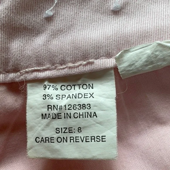 Ethyl jeans two capri size 8 colors pale pink and orange - Picture 12 of 12